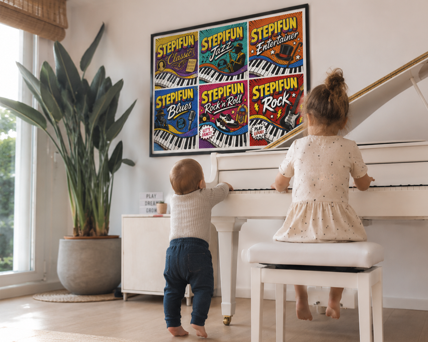 COPY2: Children together at a piano